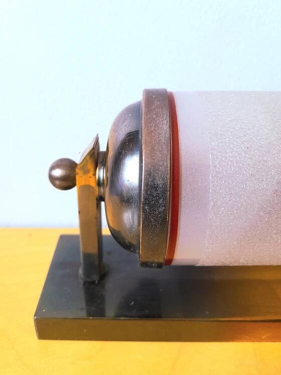 Art Deco barber shop sign wall light