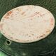 Glazed ceramic ball lamp base, green gradients.
