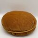 Pair of vintage round velvet cushions