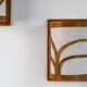 Pair Mid-century Modern style Rattan Wall Sconce Lamp