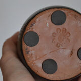 Matte black vase Japandi style - minimalist