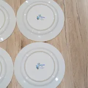Lot of 4 Large Flat Plates Porcelain ARA Pier Import