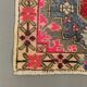 Vintage turkish oushak rug 225x130 cm shabby carpet ushak region medium