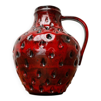 Strawberry pottery vase by Fratelli Fanciullacci for Bitossi, 1960s.