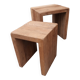 Two Brutalist nesting tables, Flamant house