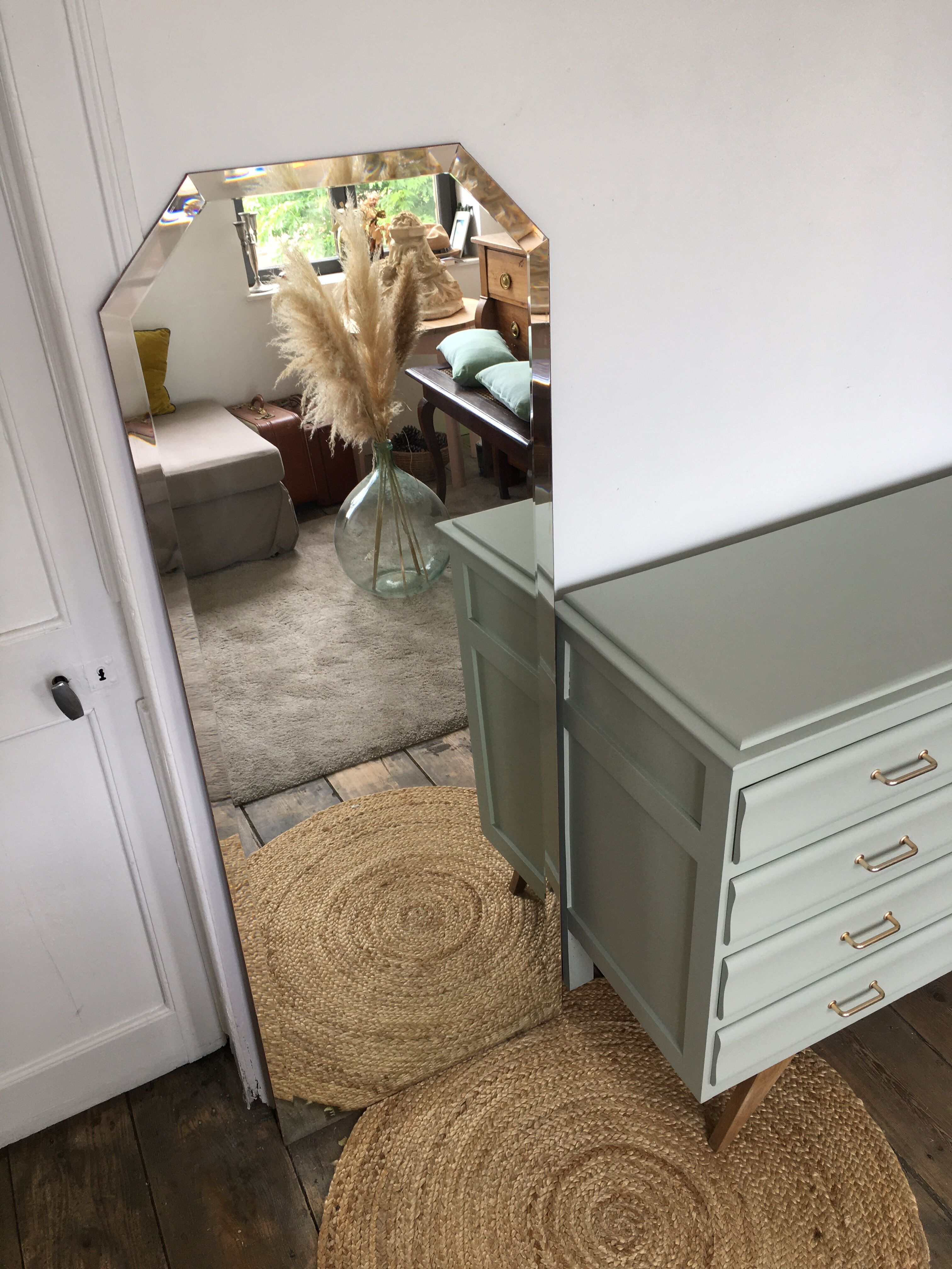 Miroir biseauté ancien