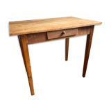 Wooden farmhouse table