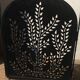 Wrought and cut metal fire screen