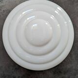 "Skyscraper" ceiling light in white opaline, Art Deco 1930