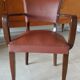 2 fauteuils bridges couleur terracotta