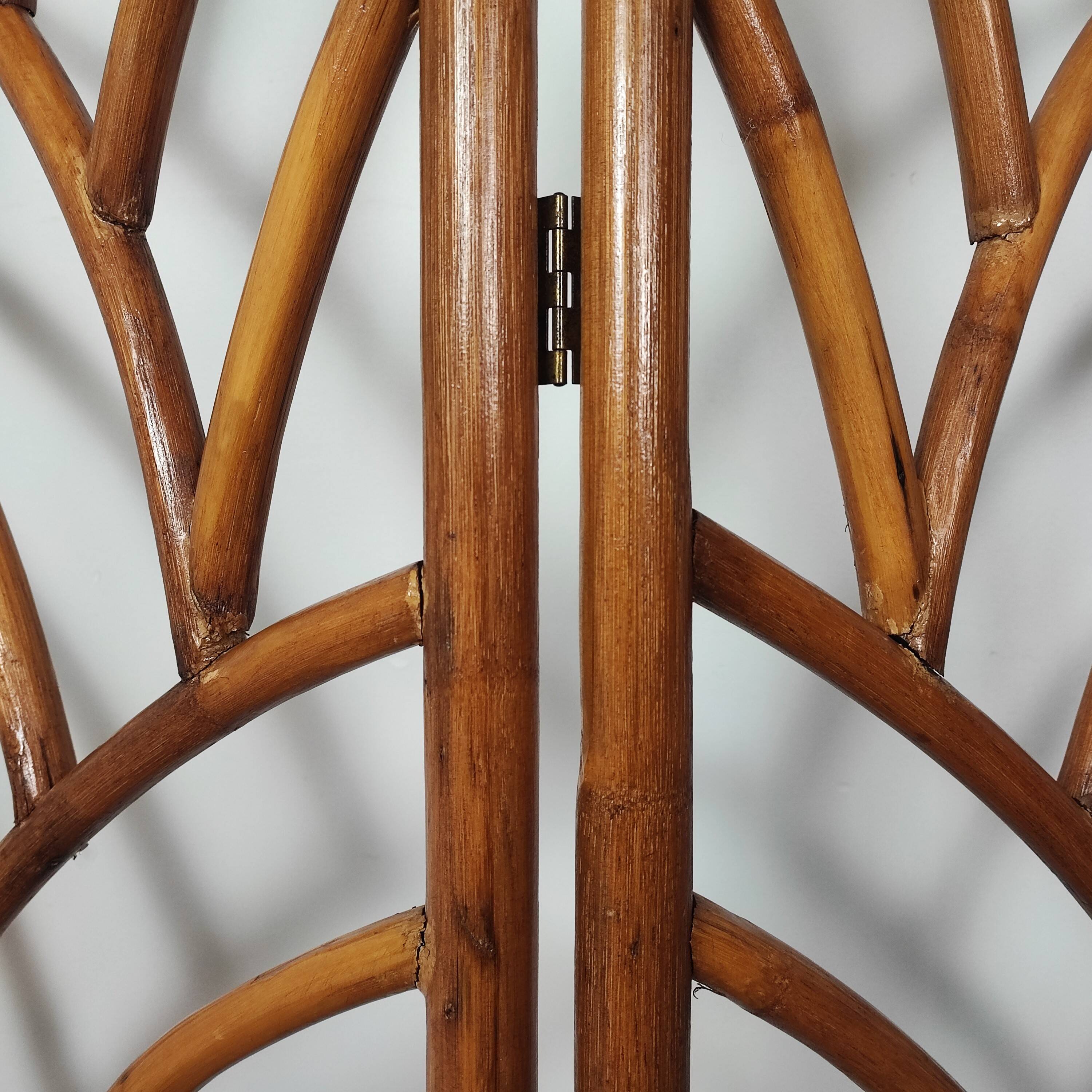 Bamboo and rattan screen