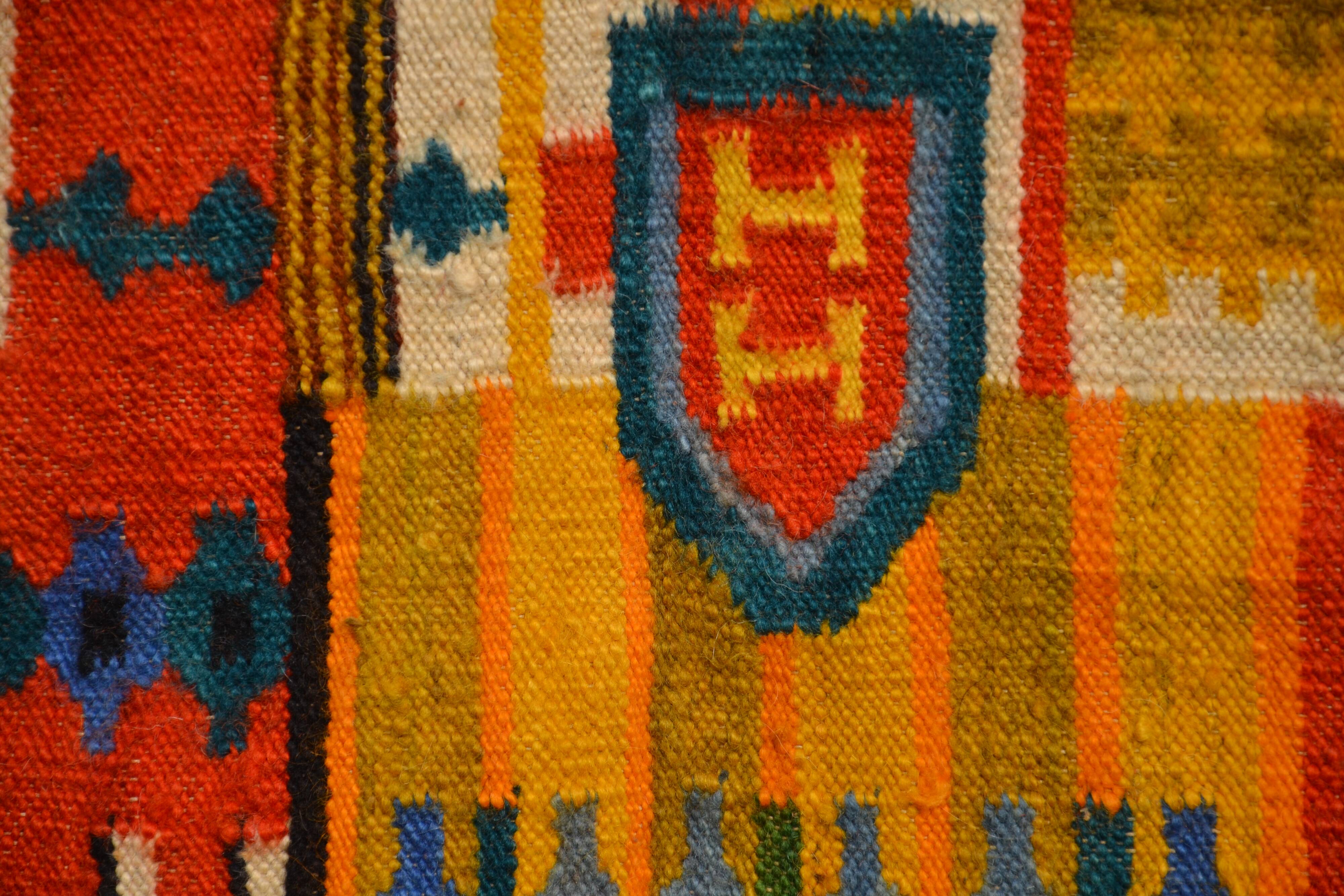 Kilim tapestry by Polish designer M. Domanska 1971