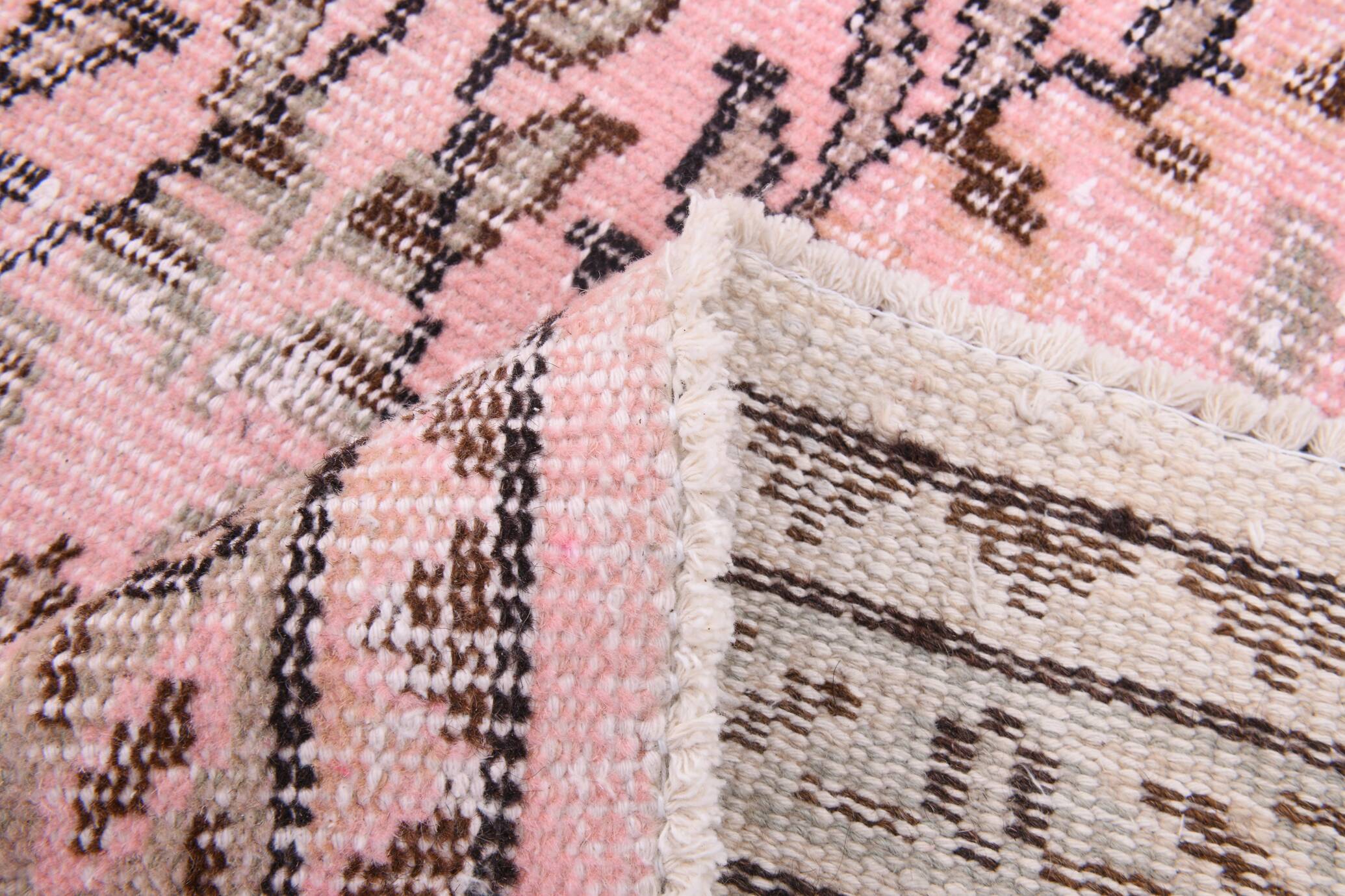 6x10 Rug For Living Room Soft Pink Turkish Vintage Rug, 181x314Cm