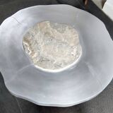 Table basse en onyx et aluminium