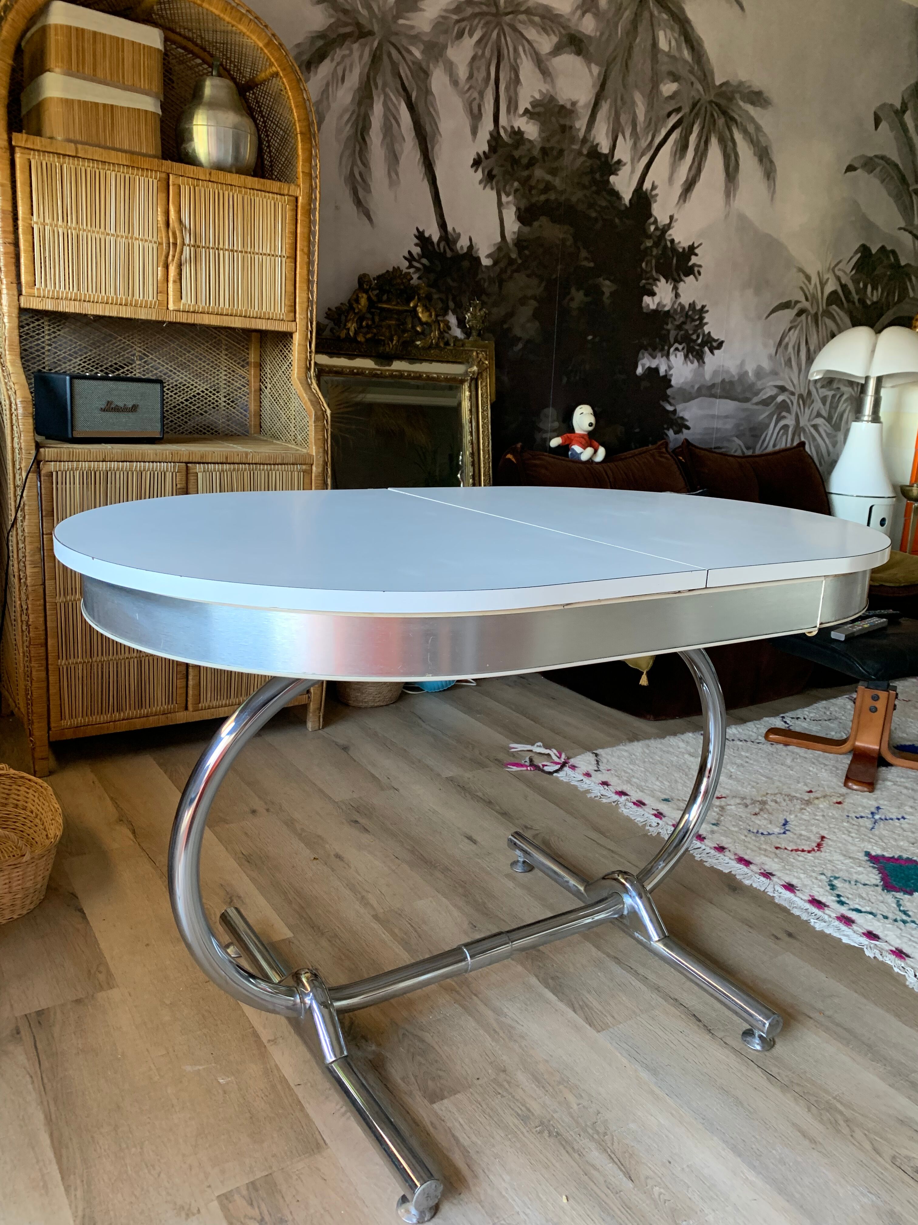 Formica table and chrome