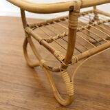 Vintage bamboo coffee table from the 1960s.