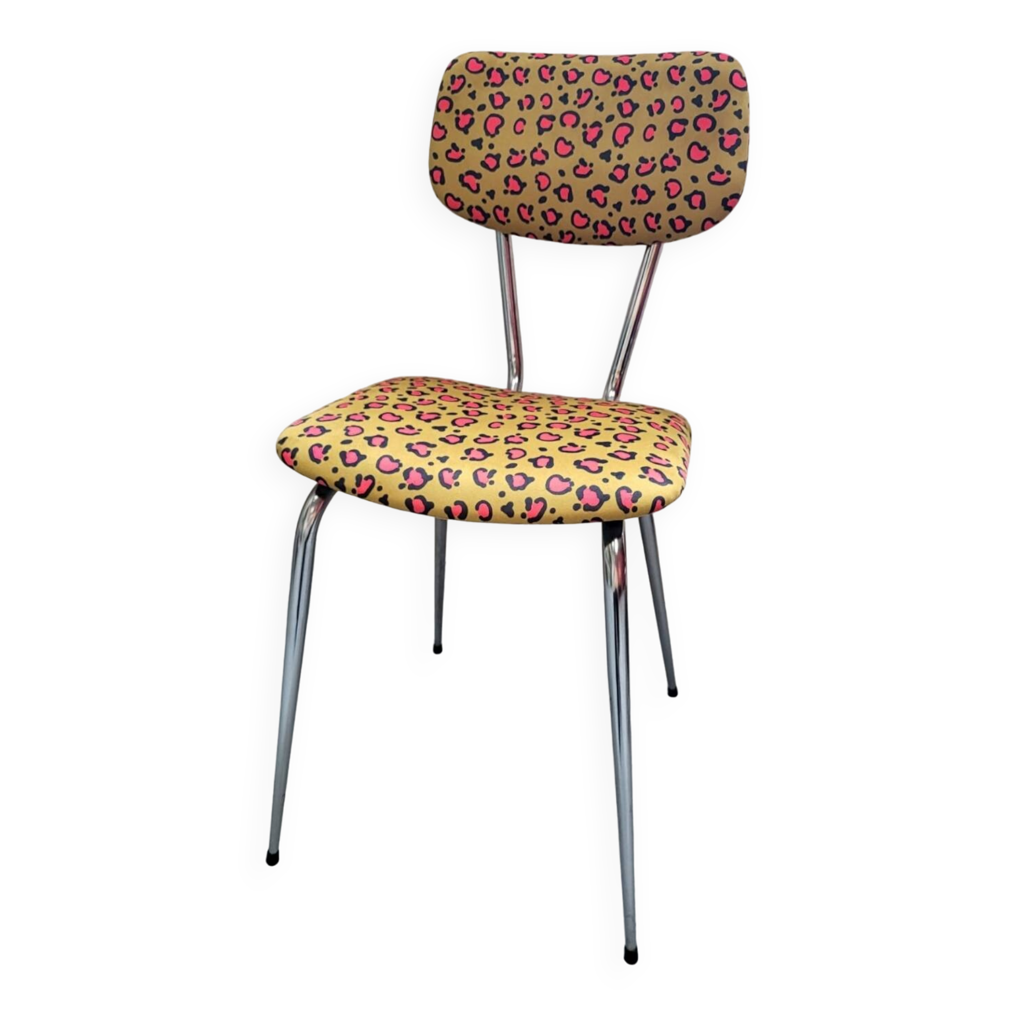 1970s Chrome Leopard Chair