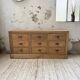 Pine craft cabinet with drawers