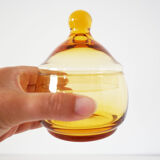 Empoli orange blown glass candy