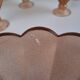 Set of 6 Art Deco Pink Rosaline Glass Dessert Bowls, Czechoslovakia, 1930s
