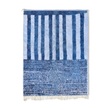 Modern Moroccan carpet blue