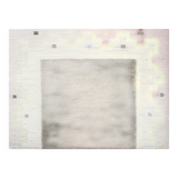 Tapis à tissage plat Röllakan rose et blanc moderne scandinave, Suède, années 1960.