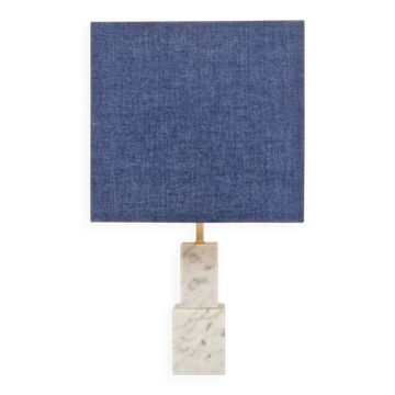 Lampe de table en marbre de Carrare vintage, années 1960