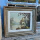 Old landscape painting signed vernon framed