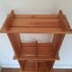 Vintage Wooden Wall Console, Denmark, 1960s