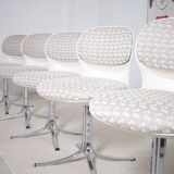 5 x chaises Giroflex 7105 Space Age