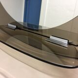 Mirror smoked ice design bright vintage 1970