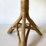 Rattan lamp from the 60s, H 46 cm