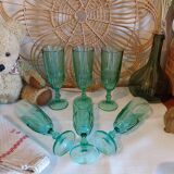 Vintage glass champagne flute