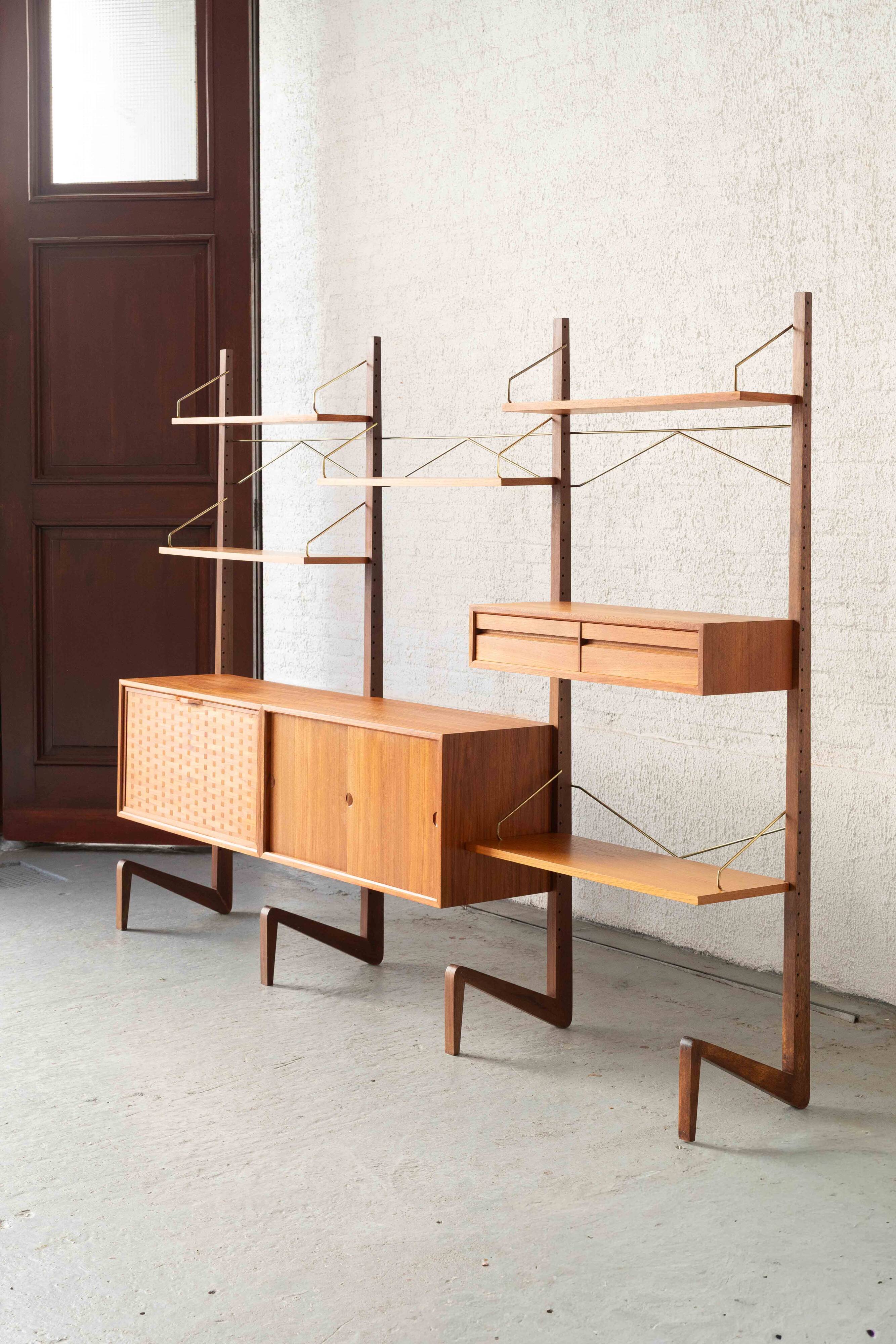 Freestanding wall unit by P. Cadovius, Denmark, 1960's