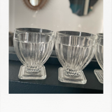 6 chiseled glasses