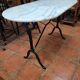Table de bistrot marbre