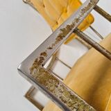 Unique set of mid-century style dining and lounge chairs – gilded, made between 1940-1948 by Flanders Industries Inc, Fort Smith, Arkansas