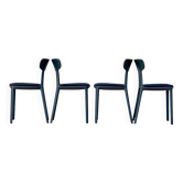 Ensemble de 4 chaises de salle à manger Canova par Claus Breinholt pour Infiniti – Gris foncé M