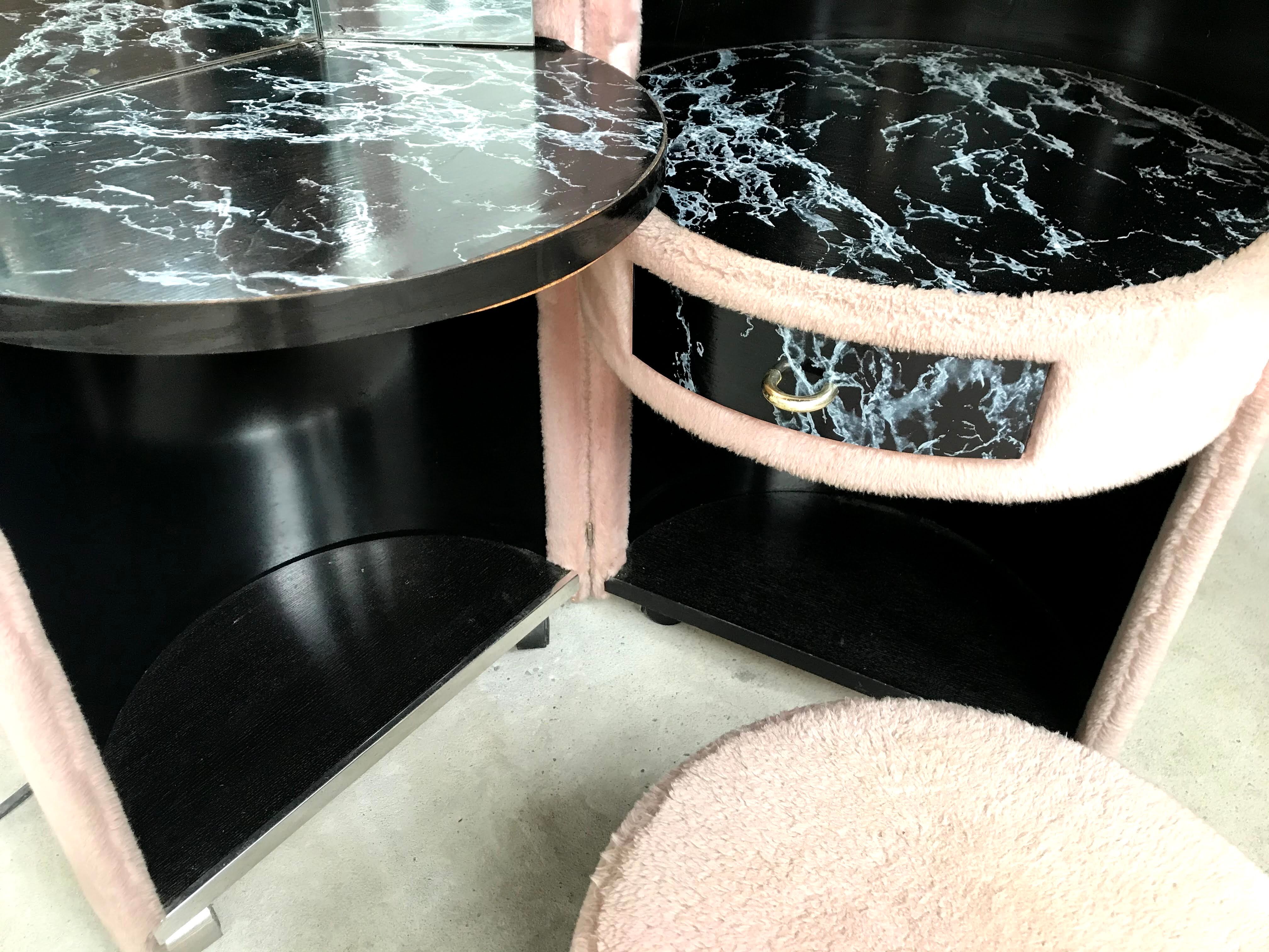 70's moumoutte dressing table, distributed by Roche Bobois