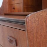 Mid-century teak bureau / secretary desk / Danish modern design / 1960s