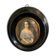 Miniature portrait of a young woman XX century