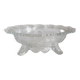 Vintage transparent glass bowl