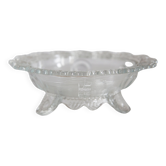 Vintage transparent glass bowl