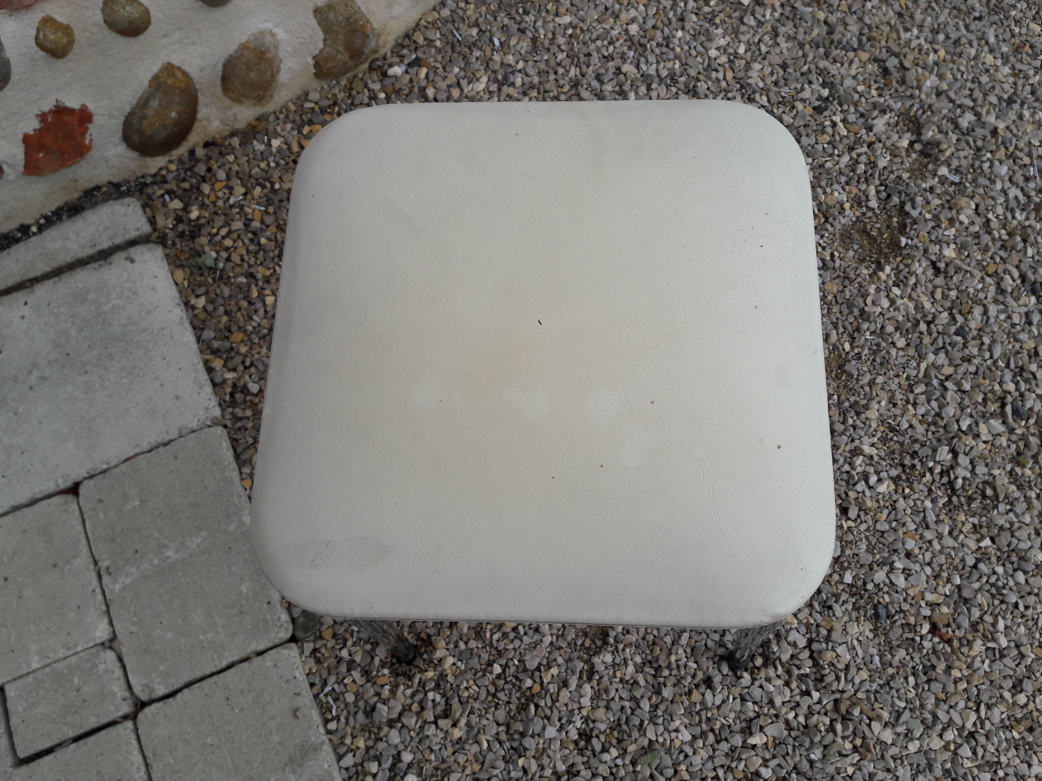 Vintage stool chrome legs