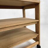 Oak Serving Trolley attributed to Guillerme and Chambron
