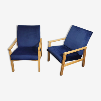 Paire de fauteuils Ton Design Tchécoslovaquie années 1960
