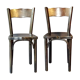 2 chairs BAUMANN 1970 black - Rare model, beautiful state