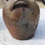 2 potiches in sandstone 19th