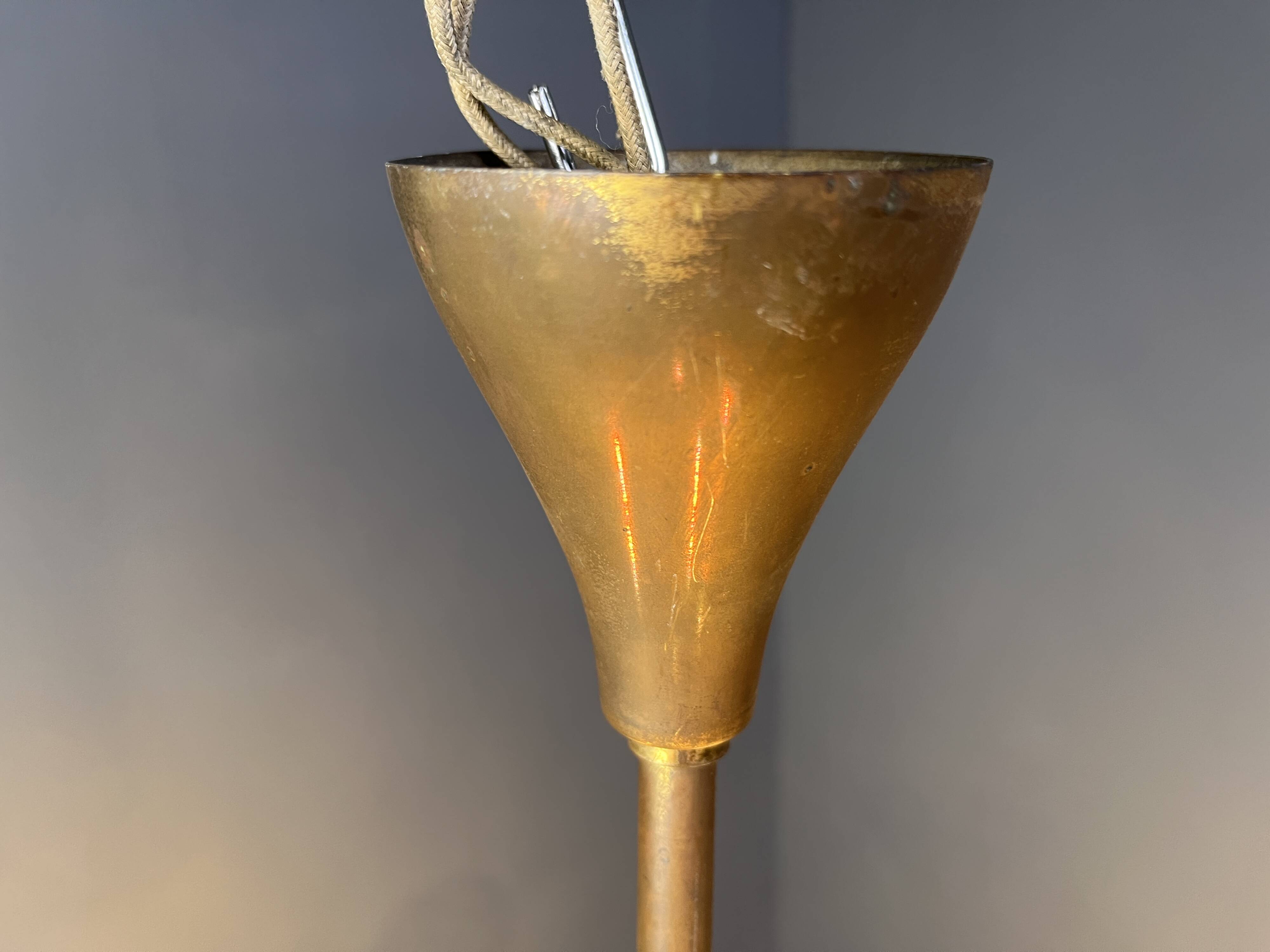 Mid-century Italian brass chandelier, 1960s