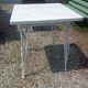 Wrought iron bistro table.